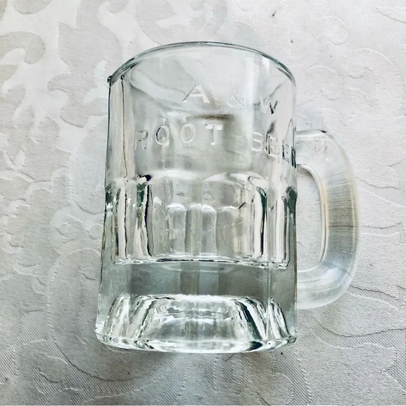 Vintage A&W mini Baby Root Beer Glass Mugs Mint - Picture 4 of 6